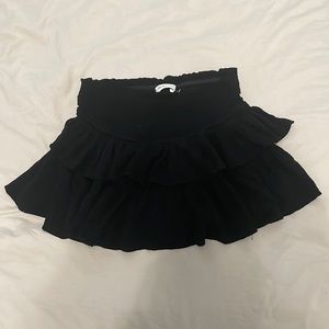 Mustard seed black mini skirt size small/ 2